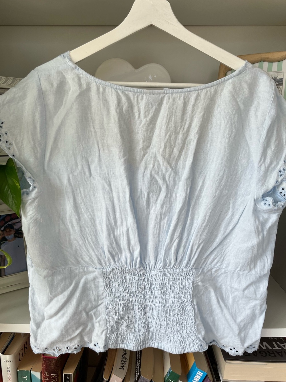 A New Day XL Linen & Cotton Cropped Top - Picture 2 of 8
